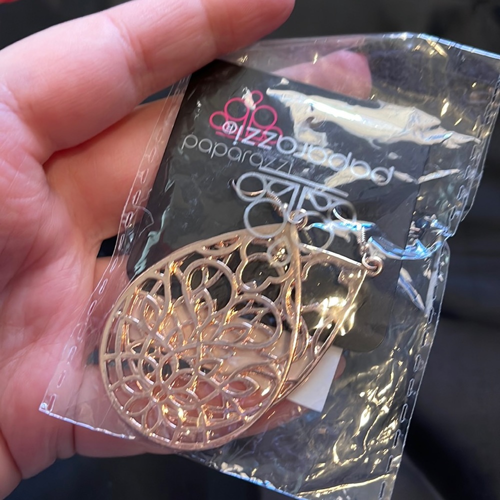 Rose gold earrings